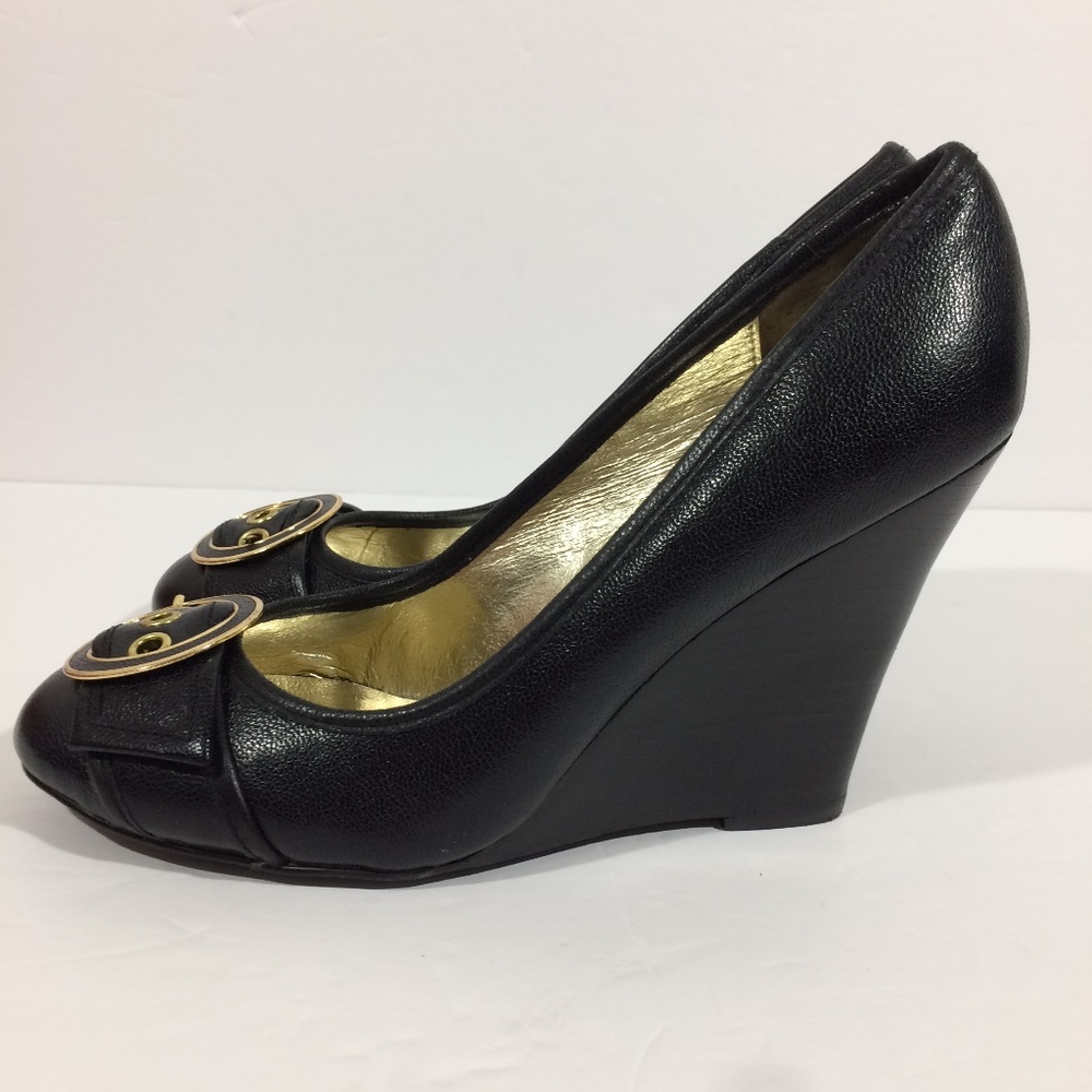 Steve Madden Black "Trea" Wedge Round Toe 8.5 - image 4